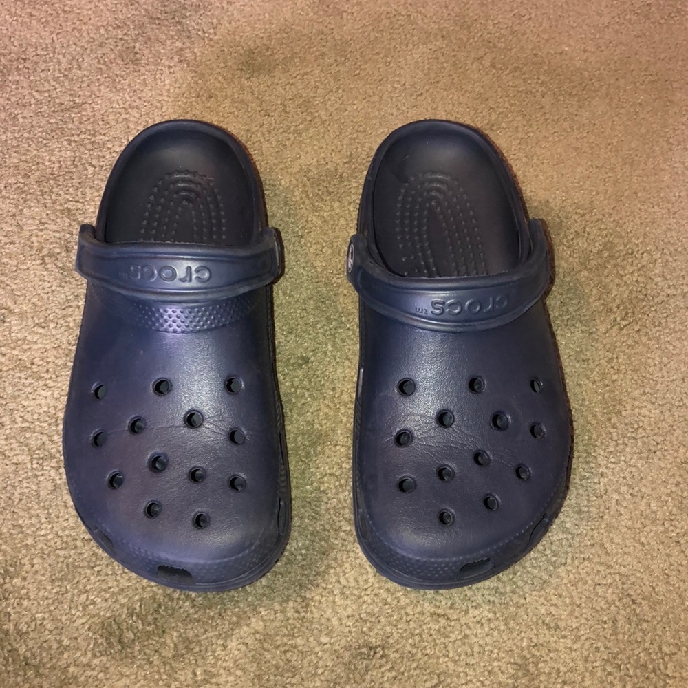 Navy Blue Crocs